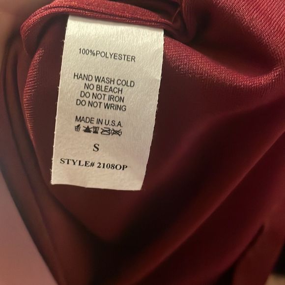 •ENVY•SHEER RED WINE/SMOKE GRAY SPAGHETTI STRAP ROMPER IN SIZE SMALL (NWOT) - Picture 9 of 9